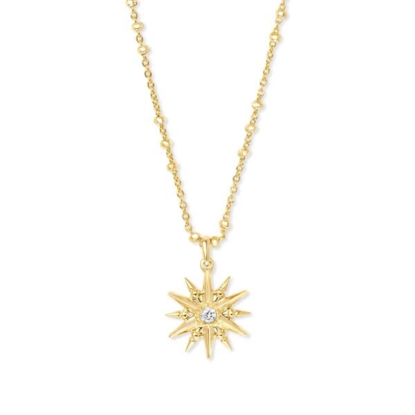 Star Charm Pendant Necklace in Gold