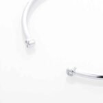 Gossamer Silver 0.15cttw Diamond Bangle - Image 3